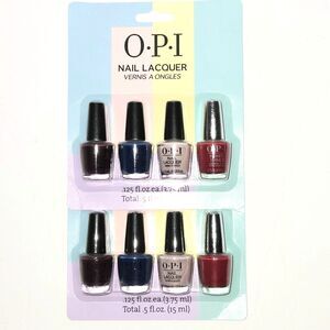 BUNDLE #21: 8 OPI Mini Nail Polish Total 1 Fl Oz NIB NEW SEALED
